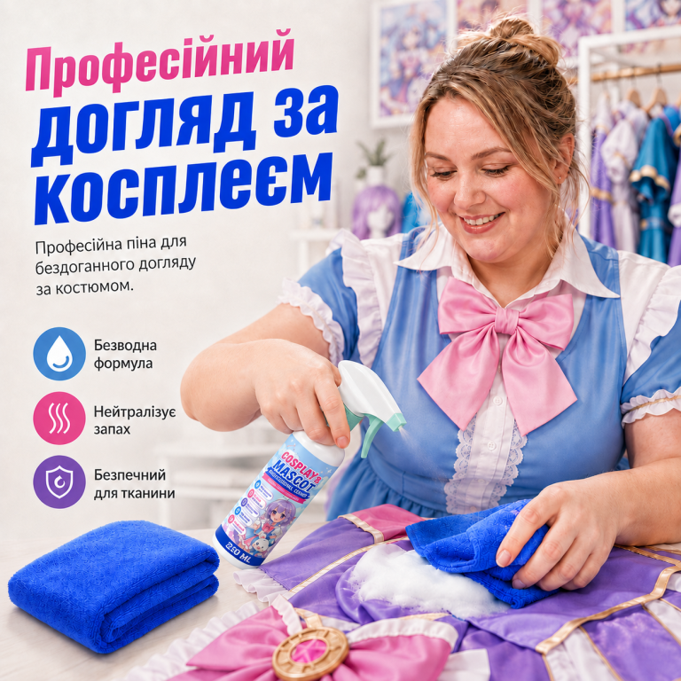 Спрей для чищення одягу та тканин